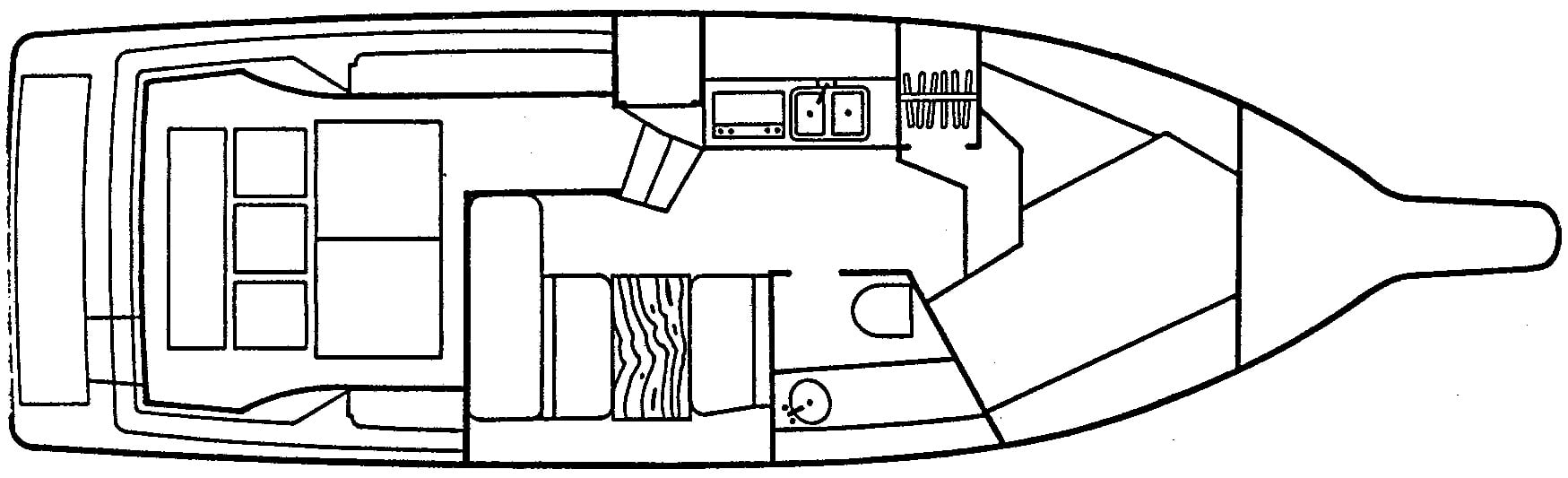 Cruisers Yachts 3110-3210 Sea Devil floor plan