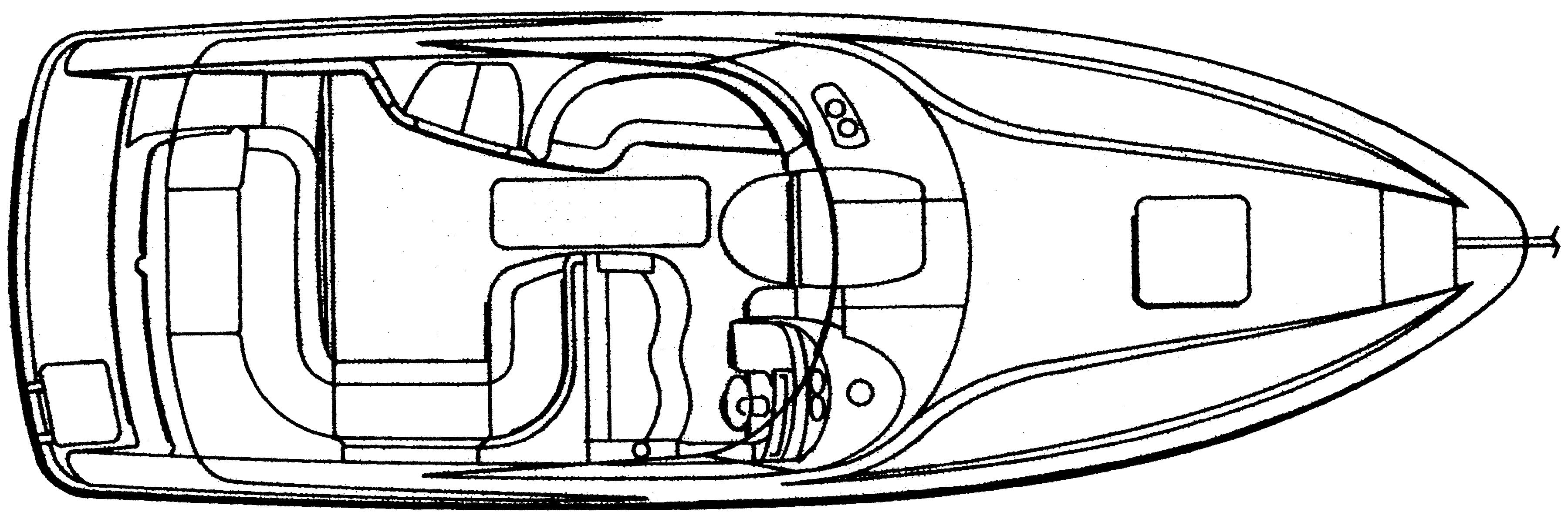 Chaparral 2835 SS; 285 SSi floor plan