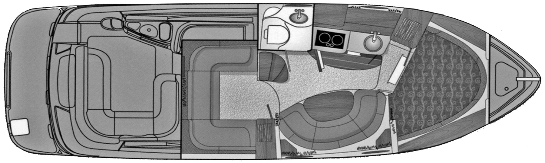 Chaparral 310 Signature floor plan