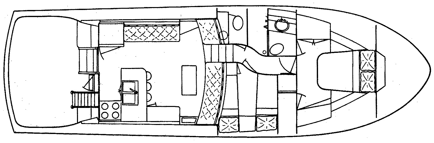 Cheoy Lee Yachts 48 Sport Yacht floor plan