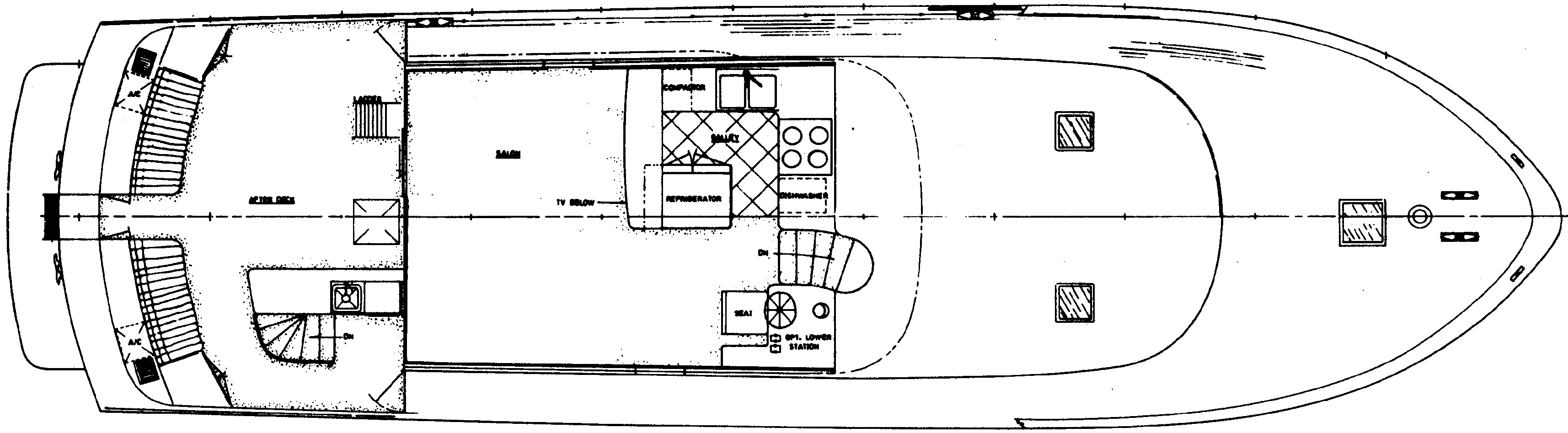 Cheoy Lee Yachts 66 Fast Motor Yacht floor plan