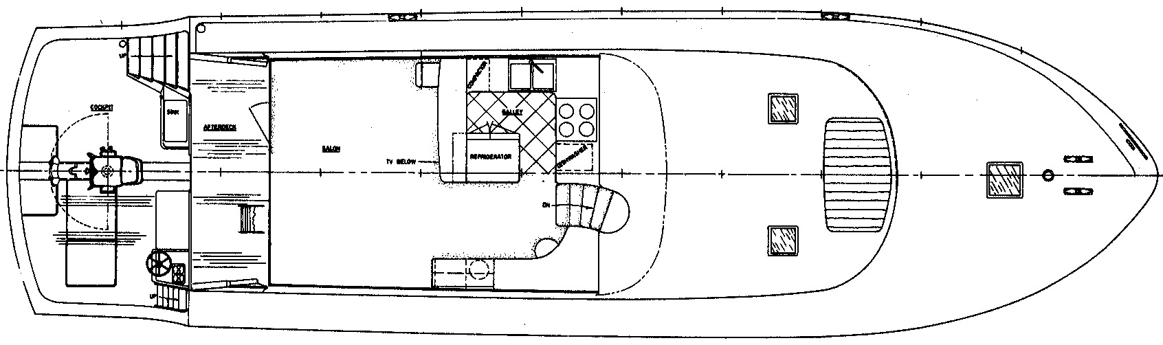 Cheoy Lee Yachts 66 Sport Yacht floor plan