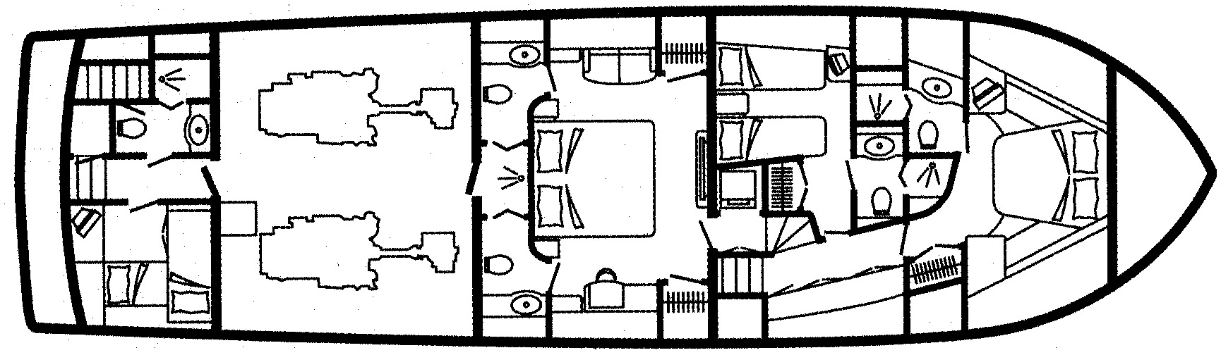 Cheoy Lee Yachts 68 Sport Motor Yacht floor plan