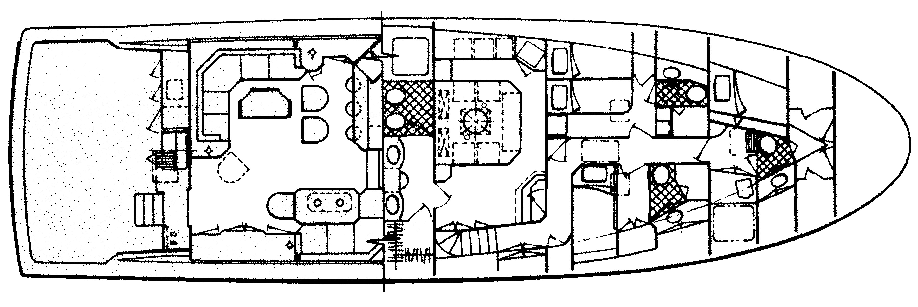 Cheoy Lee Yachts 70 Sportfisherman floor plan