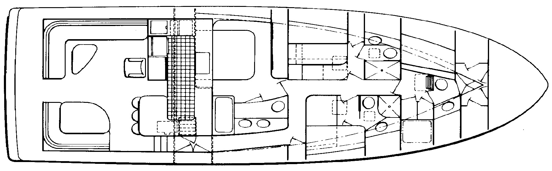 Cheoy Lee Yachts 70 Sportfisherman floor plan