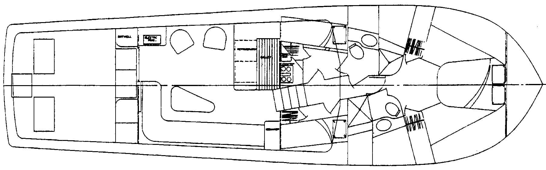 Davis 52 Flybridge SF floor plan