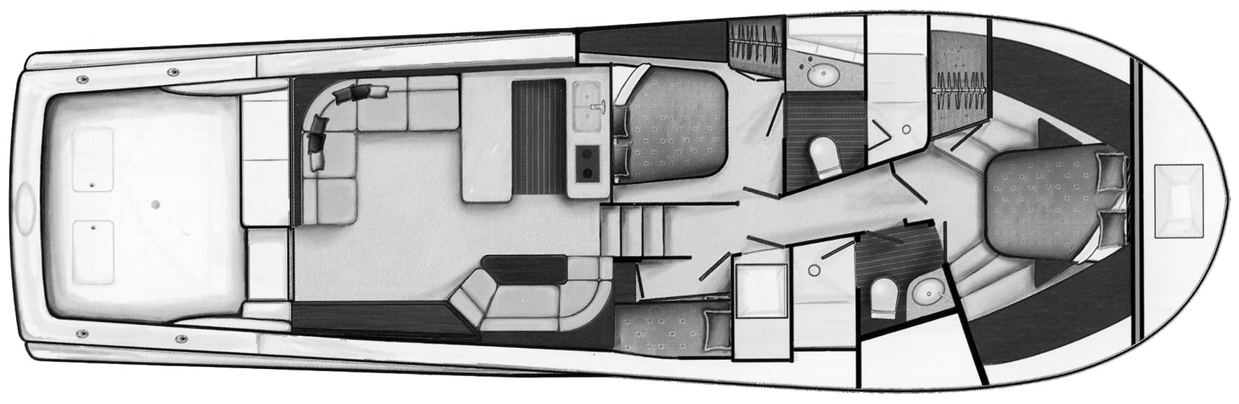 Davis 52 Flybridge SF floor plan