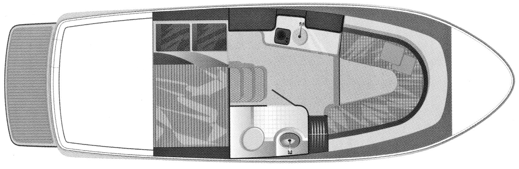 Chris Craft Yachts 26 Constellation floor plan