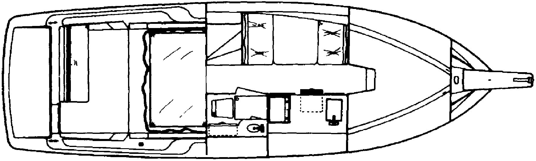 Chris Craft Yachts 262 Amerosport floor plan