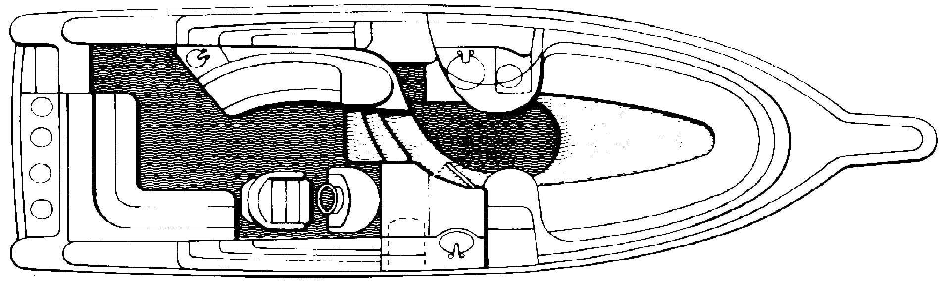 Chris Craft Yachts 272-282-30 Crowne floor plan