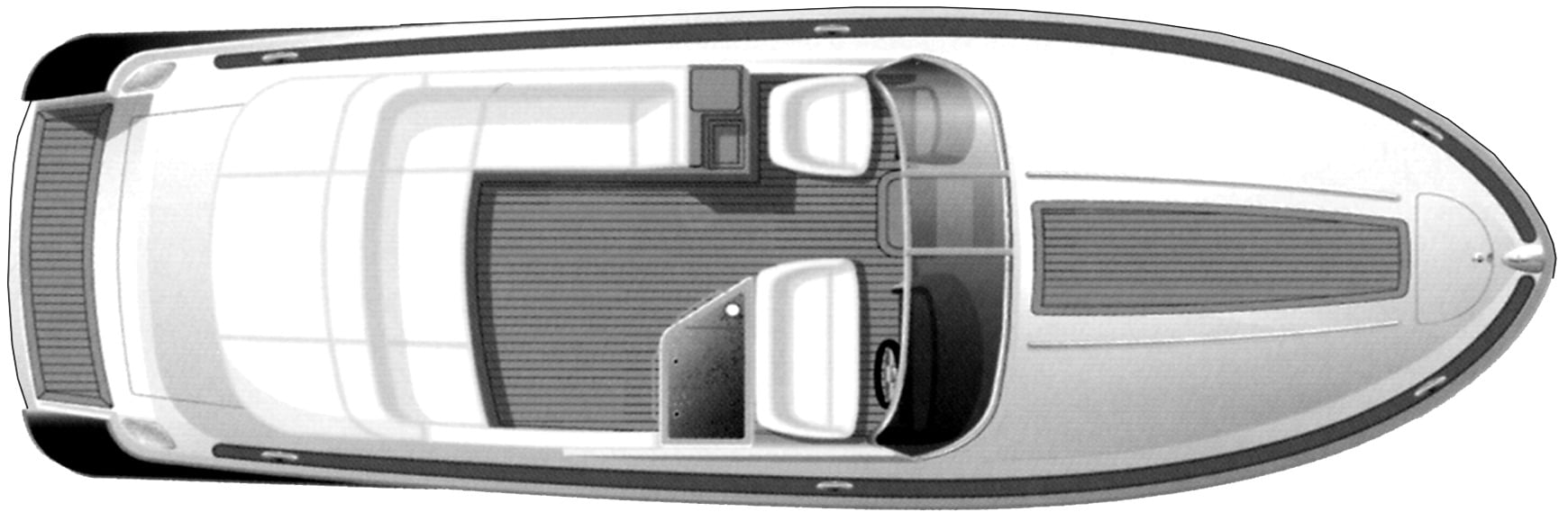 Chris Craft Yachts 28 Corsair floor plan