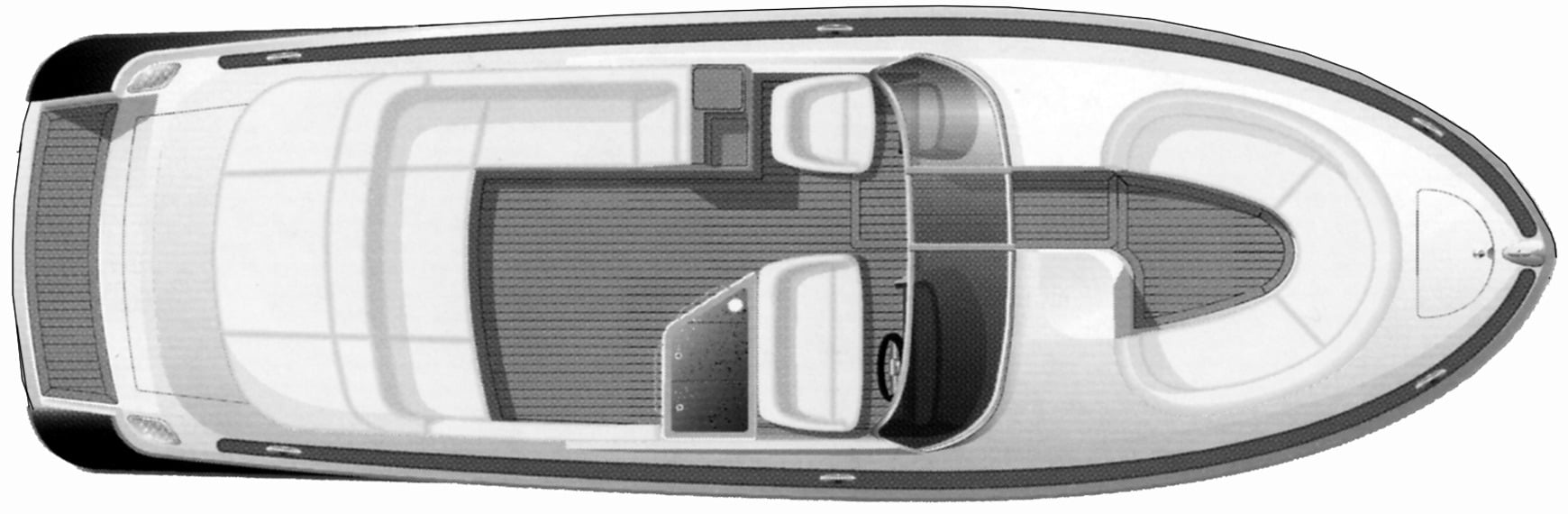 Chris Craft Yachts Launch 28 floor plan