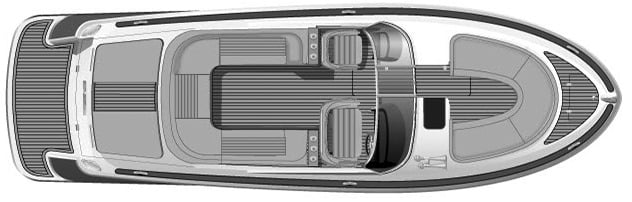Chris Craft Yachts Launch 28 floor plan