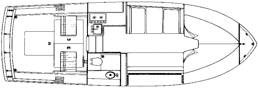 Chris Craft Yachts 280-281 Catalina floor plan