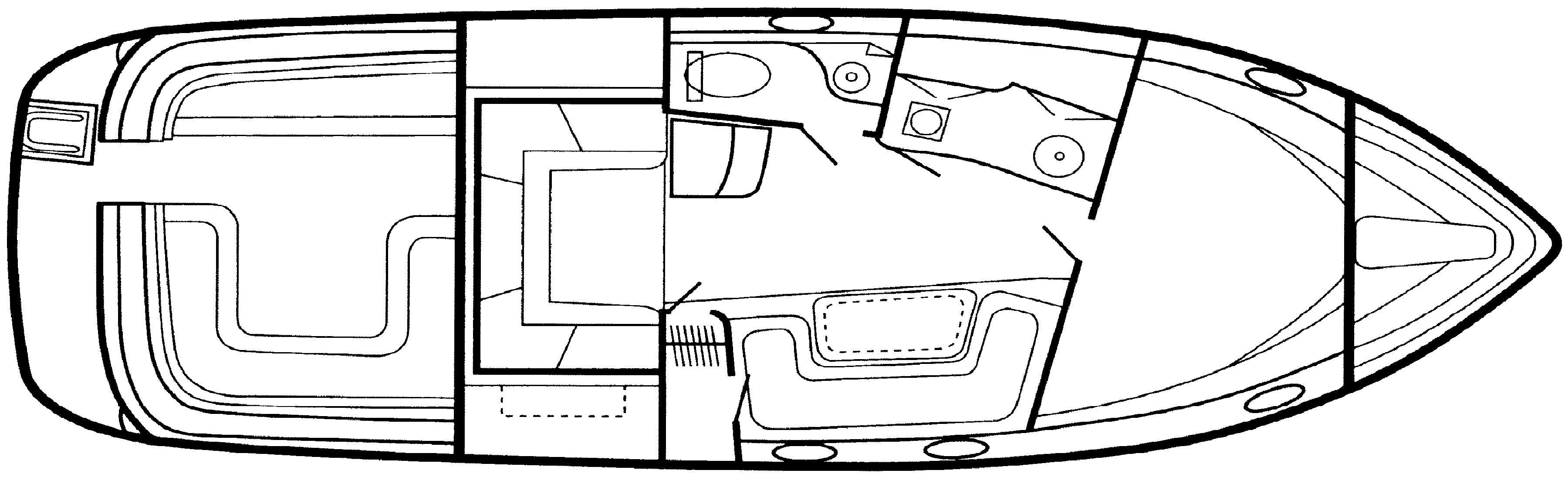 Chris Craft Yachts 300-308 Express Cruiser floor plan