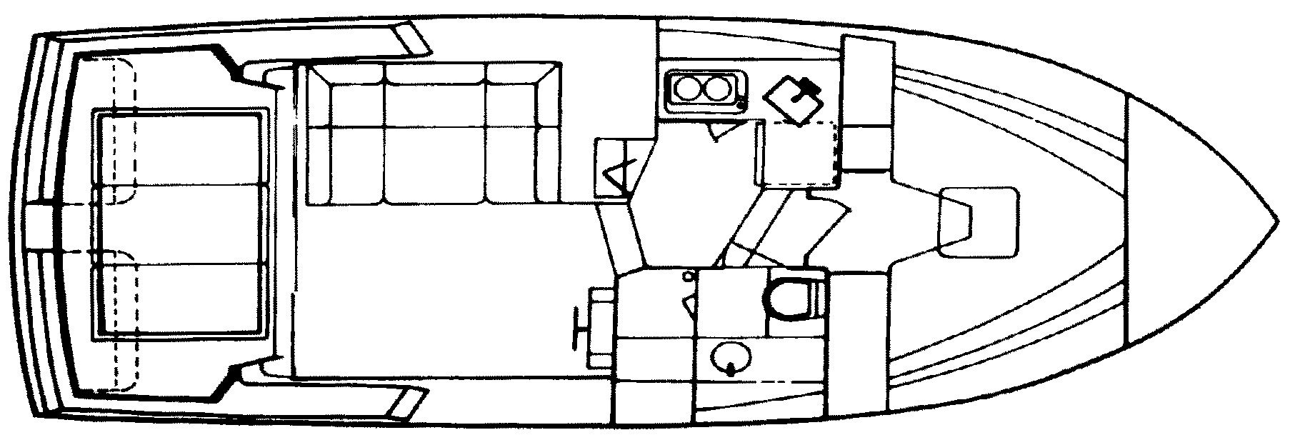Chris Craft Yachts 320 Amerosport Sedan floor plan