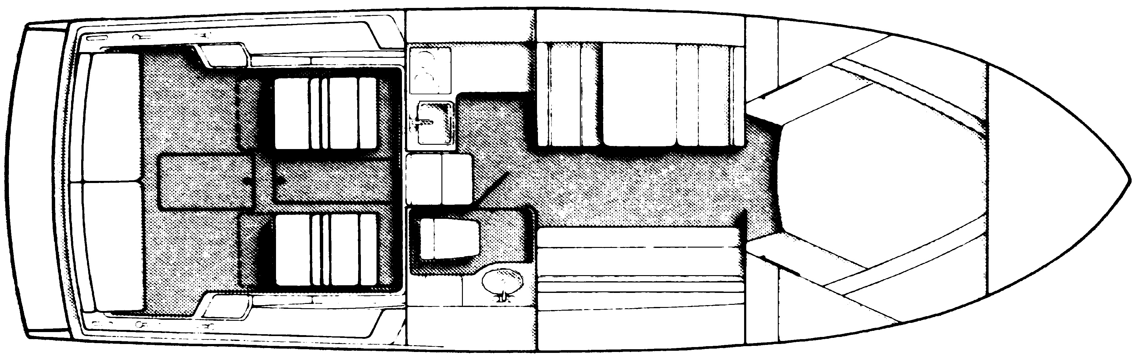 Chris Craft Yachts 320-322 Amerosport Express floor plan