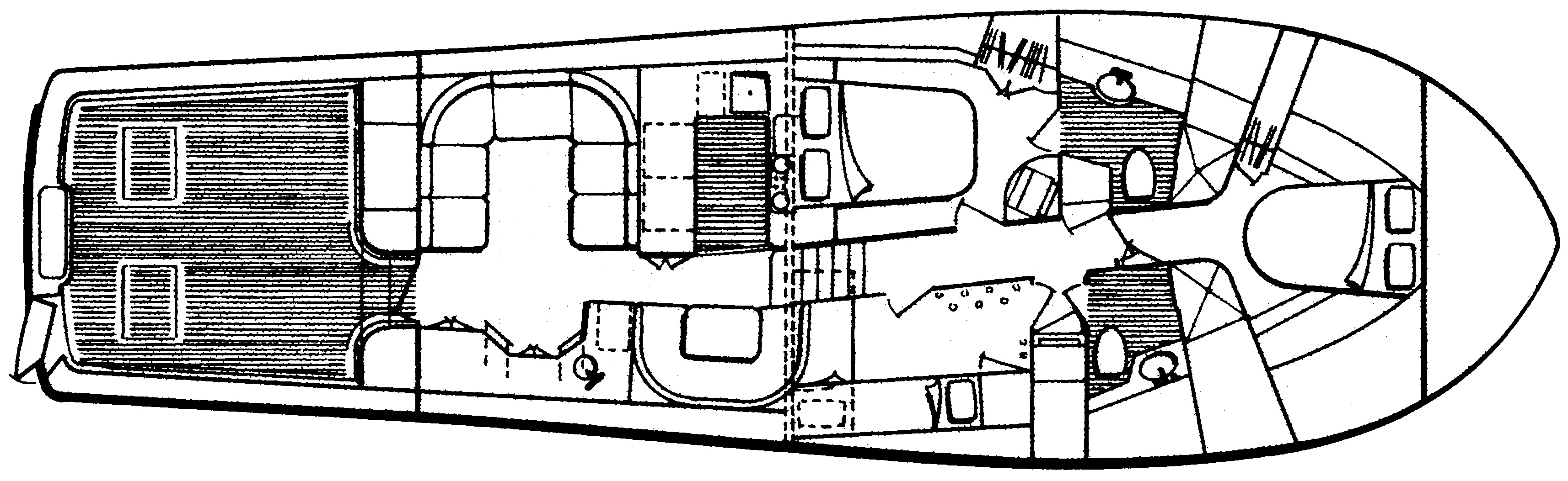 Buddy Davis Yachts 58 Convertible floor plan