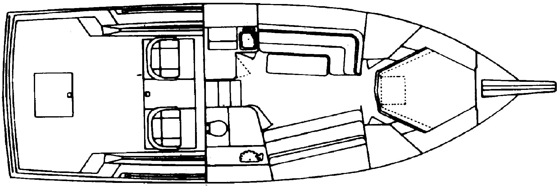 Chris Craft Yachts 332 Express floor plan