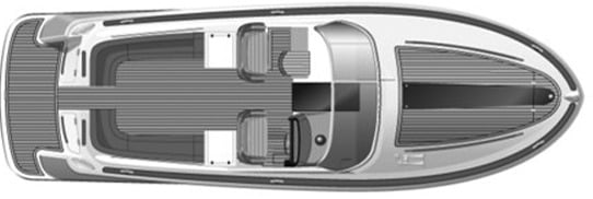 Chris Craft Yachts 36 Corsair floor plan