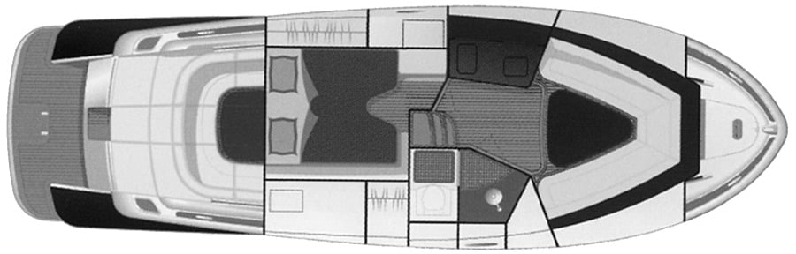 Chris Craft Yachts 36 Corsair floor plan