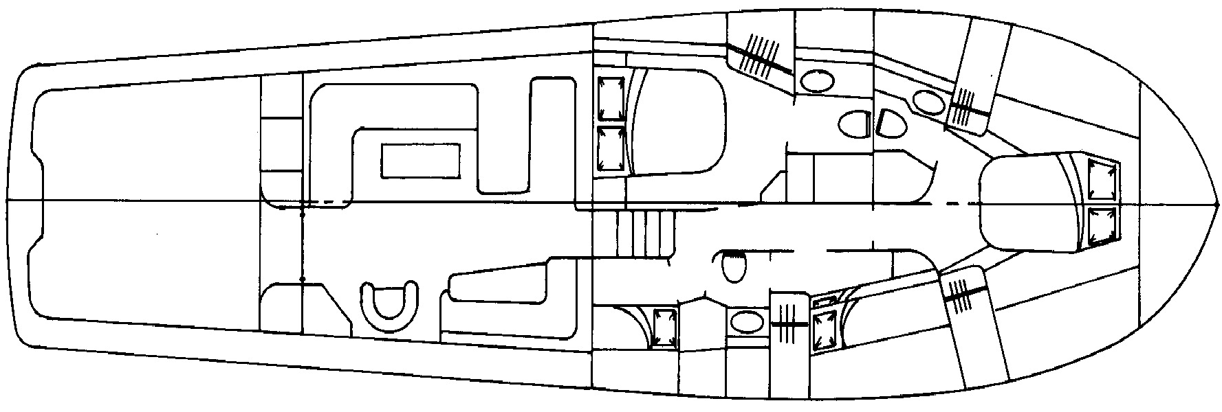 Buddy Davis Yachts 61 Convertible floor plan