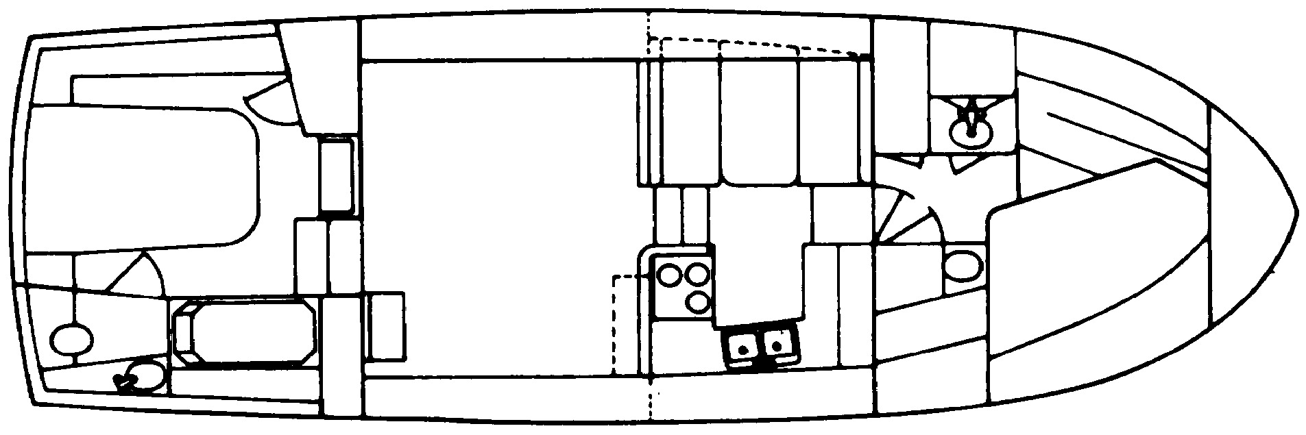 Chris Craft Yachts 362 Catalina floor plan