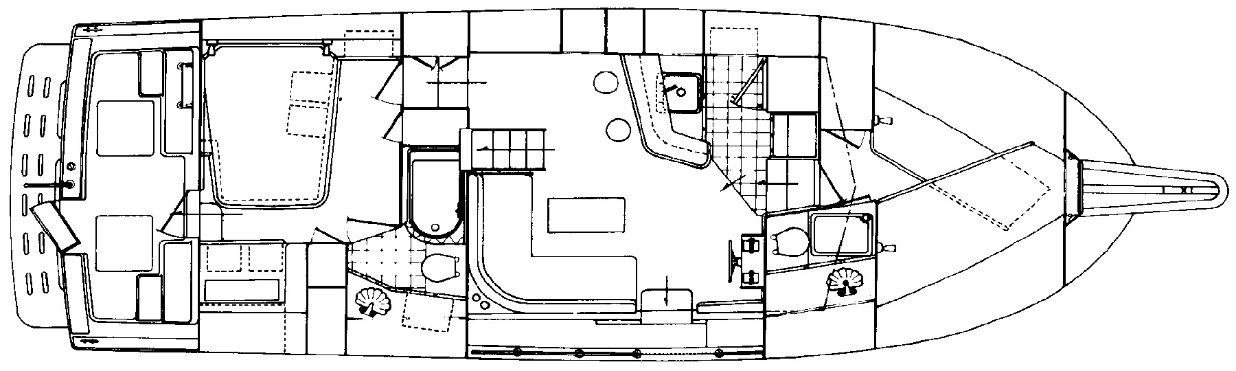 Chris Craft Yachts 380 Corinthian floor plan
