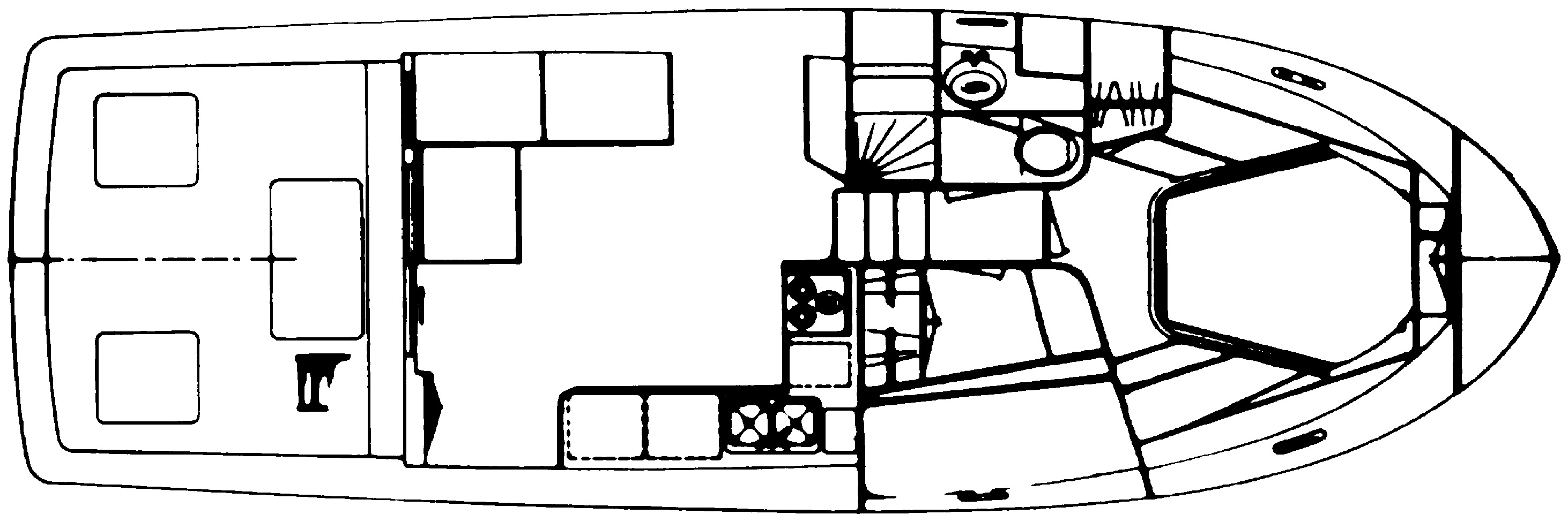 Chris Craft Yachts 382-392 Commander floor plan