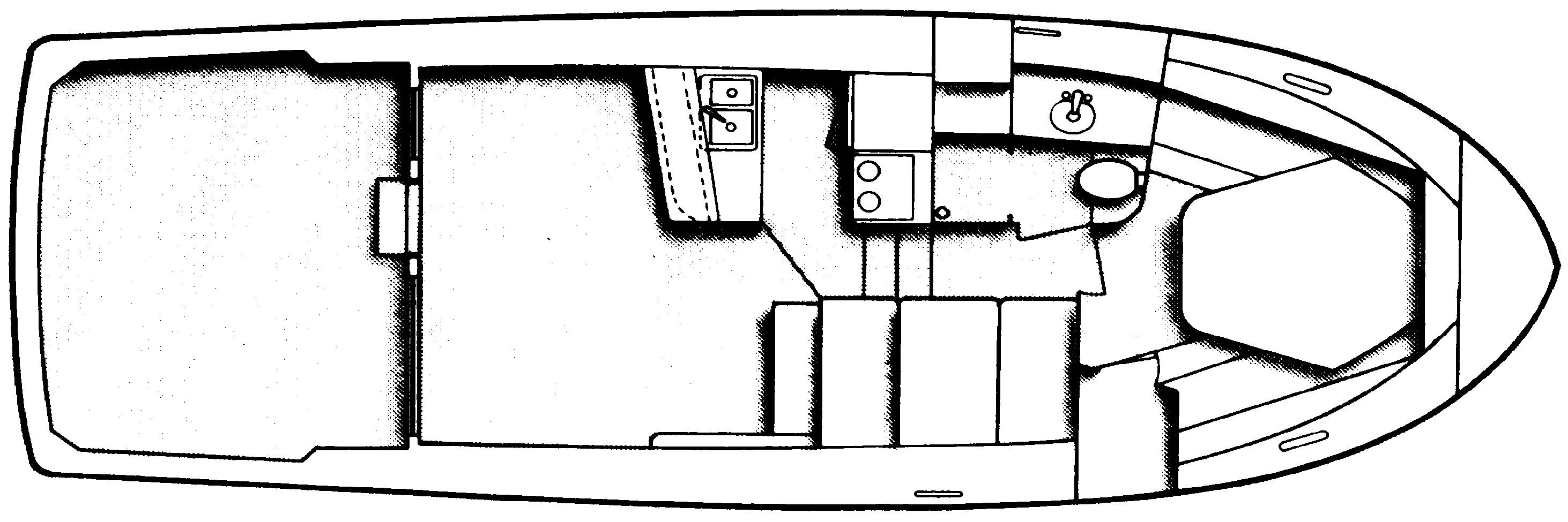Chris Craft Yachts 382-392 Commander floor plan