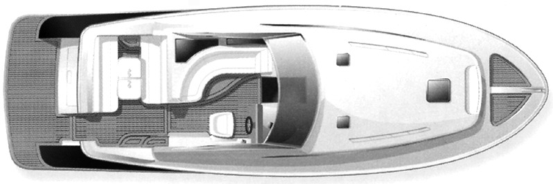 Chris Craft Yachts 40-43 Roamer floor plan