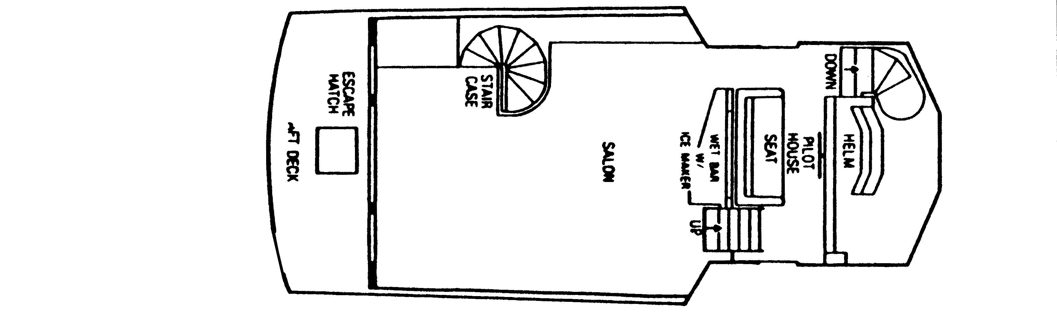 Chris Craft Yachts 501 Motor Yacht floor plan