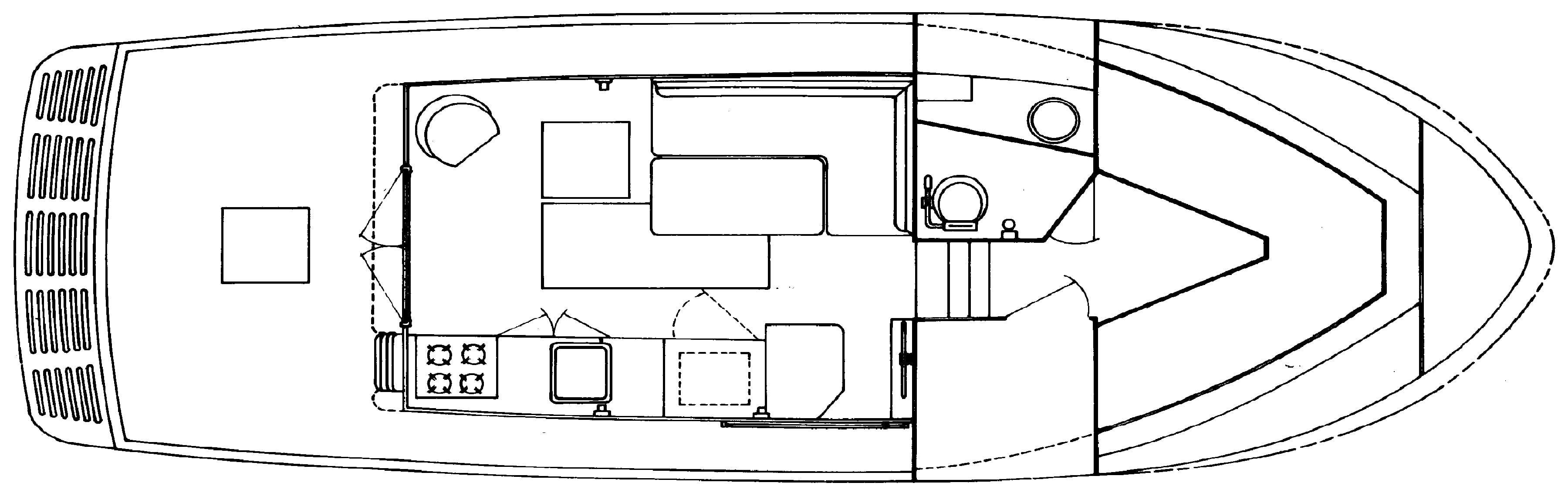 DeFever 34 Passagemaker floor plan