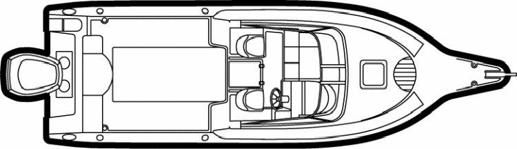 Cobia 260-270 Walkaround floor plan