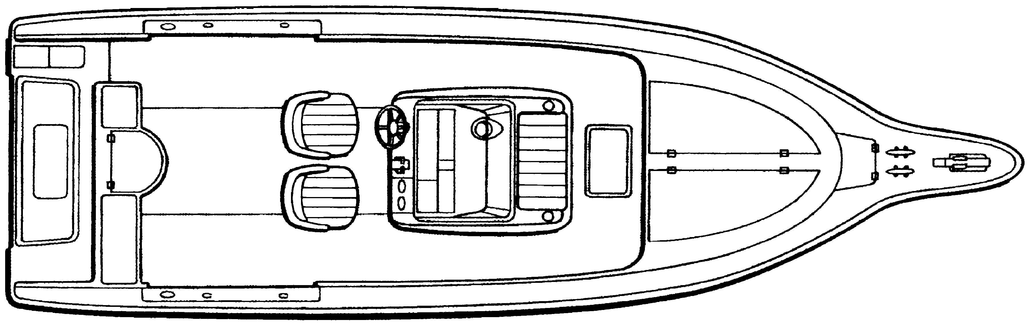 Cobia 264-274 Center Console floor plan