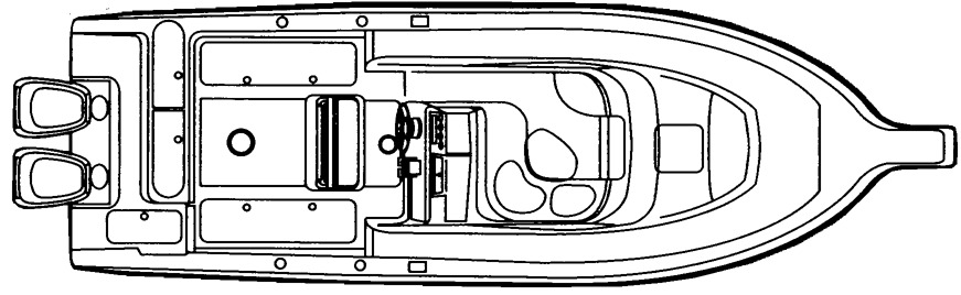 Cobia 312 Sport Cabin floor plan