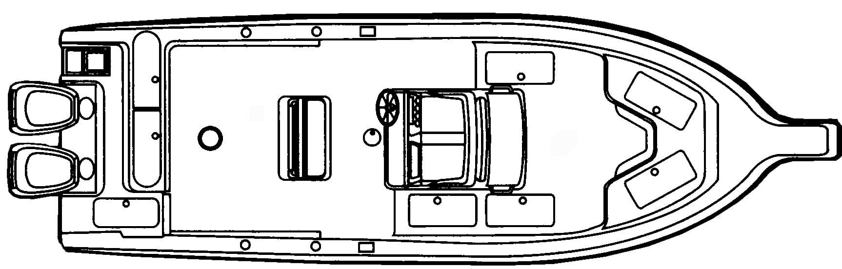 Cobia 314 Center Console floor plan