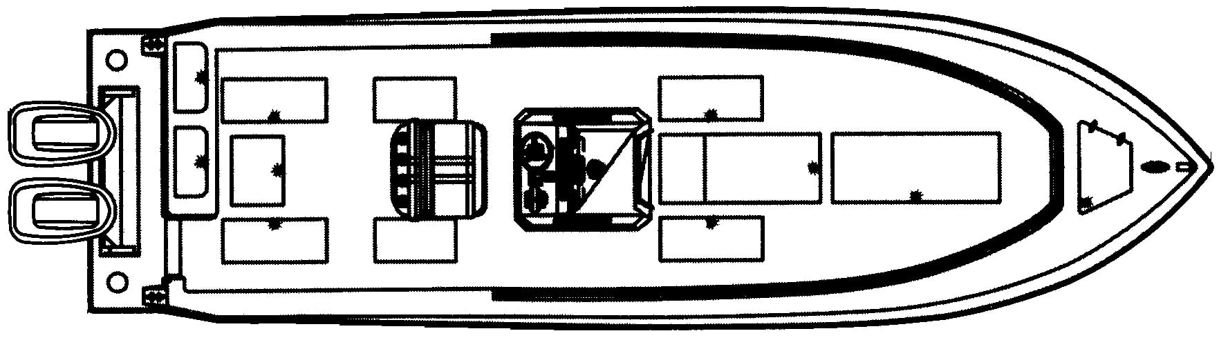 Contender 31 Open floor plan