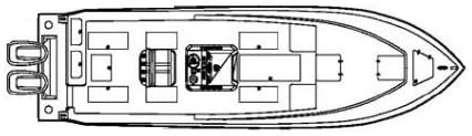 Contender 31 Open floor plan