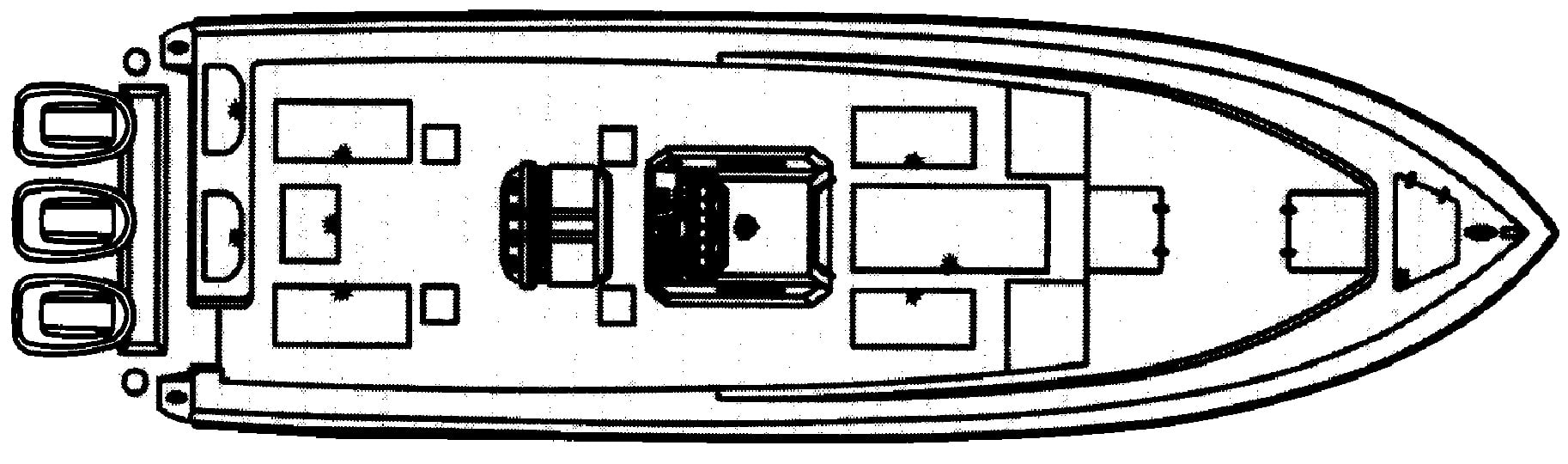 Contender 36 Open floor plan