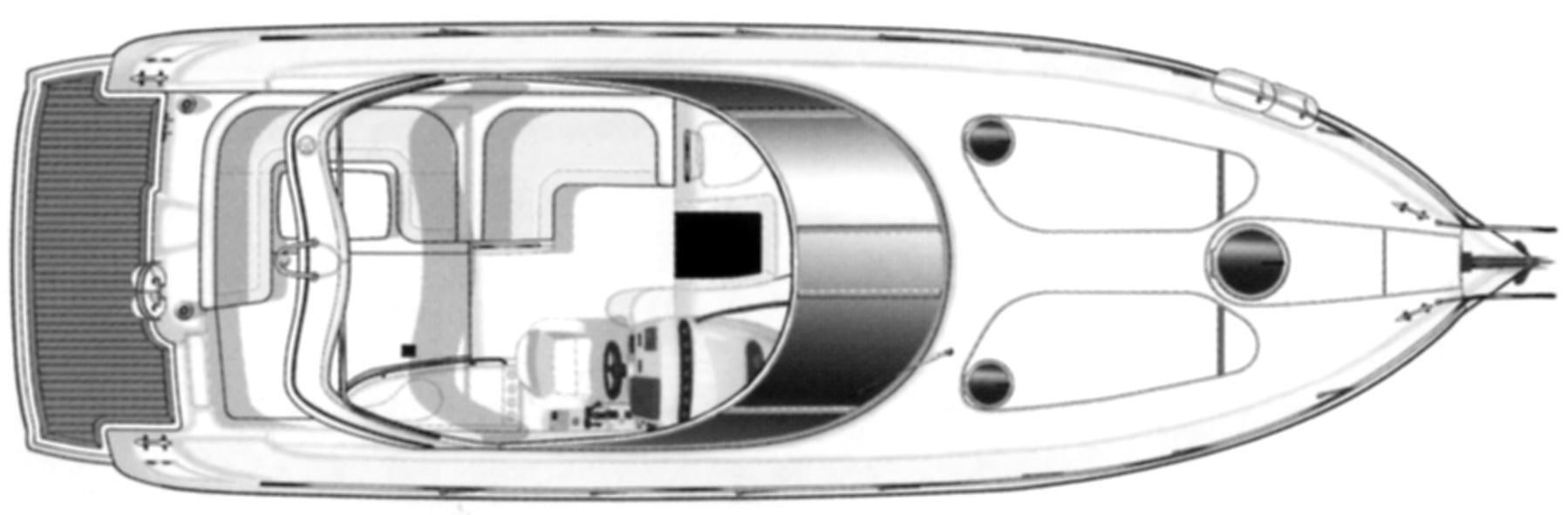 Cranchi 34 Zaffiro floor plan