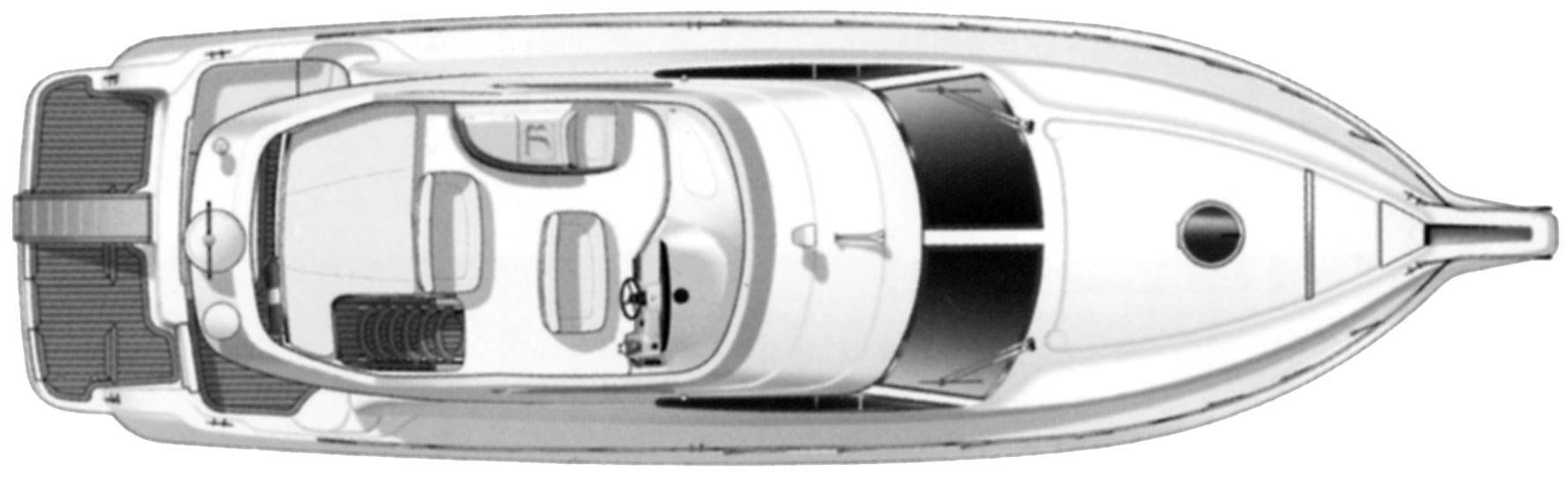 Cranchi 38-40 Atlantique floor plan