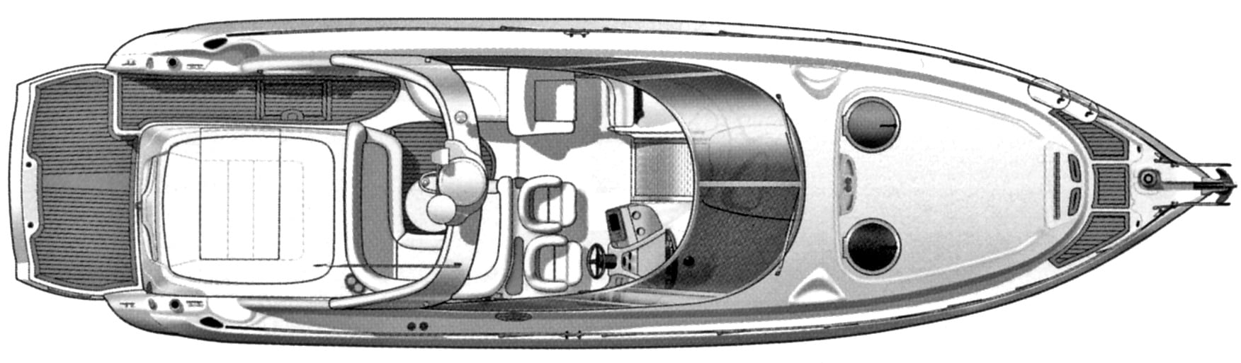 Cranchi 41 Endurance floor plan