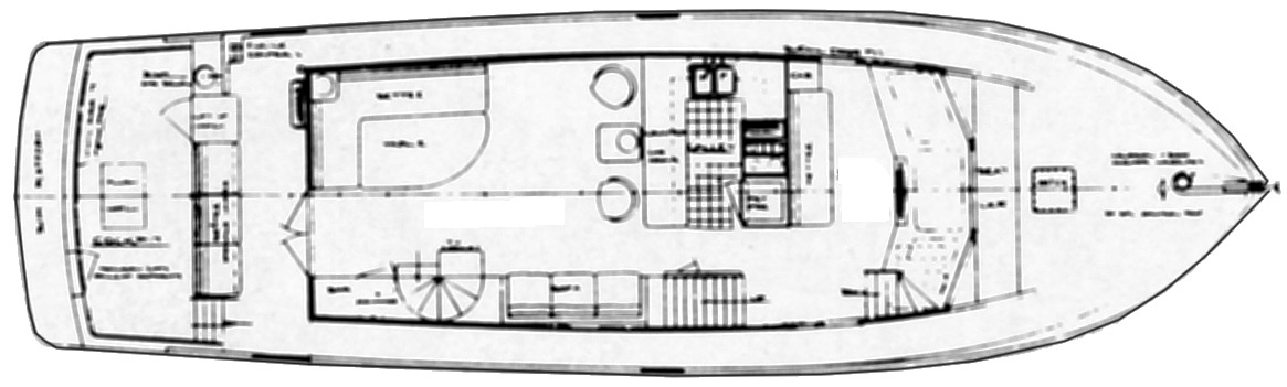 DeFever 57 Yachtfish floor plan