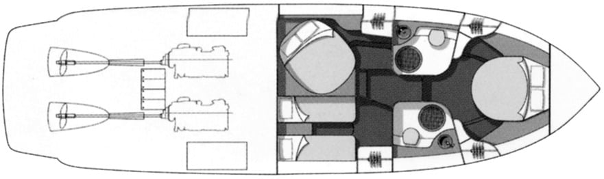 Cranchi 48 Atlantique floor plan