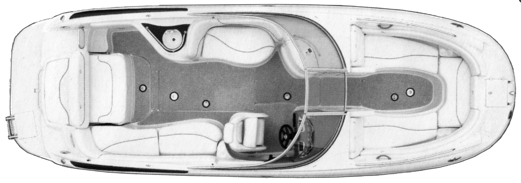 Crownline 260 EX floor plan