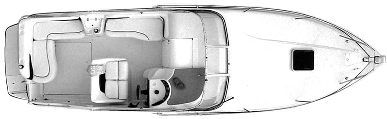 Crownline 262 CR floor plan