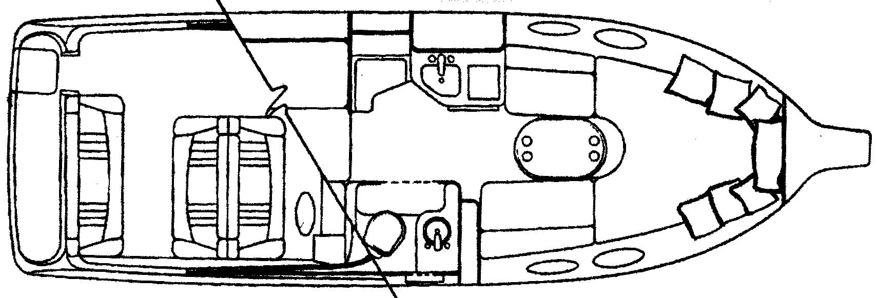 Crownline 268 CR floor plan