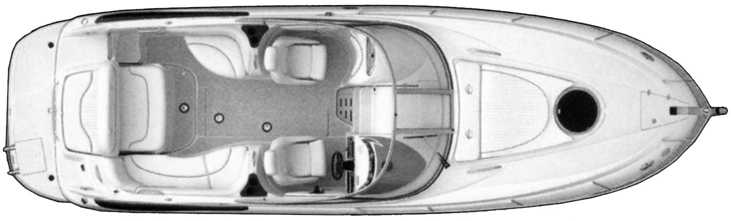 Crownline 275 CCR floor plan