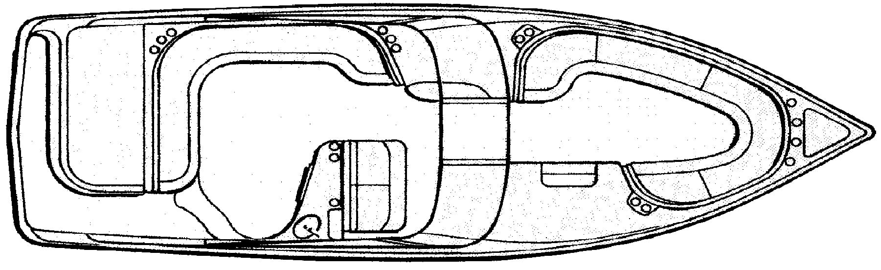Crownline 288 BR floor plan